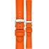 MORELLATO Ponza Water Resistant Watch Strap 22-20mm Orange Recycled Fabric Silver Buckle A01X6083E36086CR22 - 0