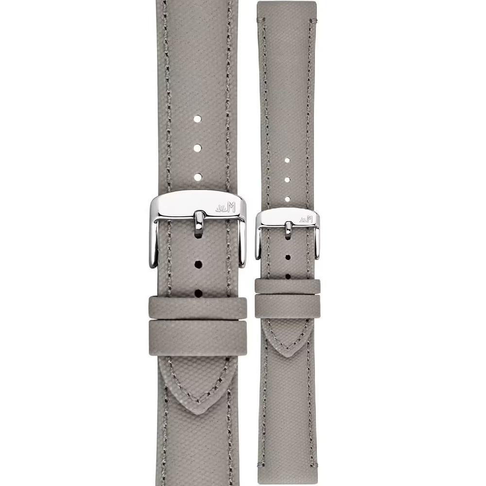 MORELLATO Ponza Water Resistant Watch Strap 22-20mm Grey Recycled Fabric Silver Buckle A01X6083E36093CR22