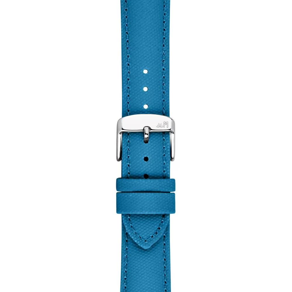 MORELLATO Ponza Water Resistant Watch Strap 18-16mm Light Blue Recycled Fabric Silver Buckle A01X6083E36166CR18