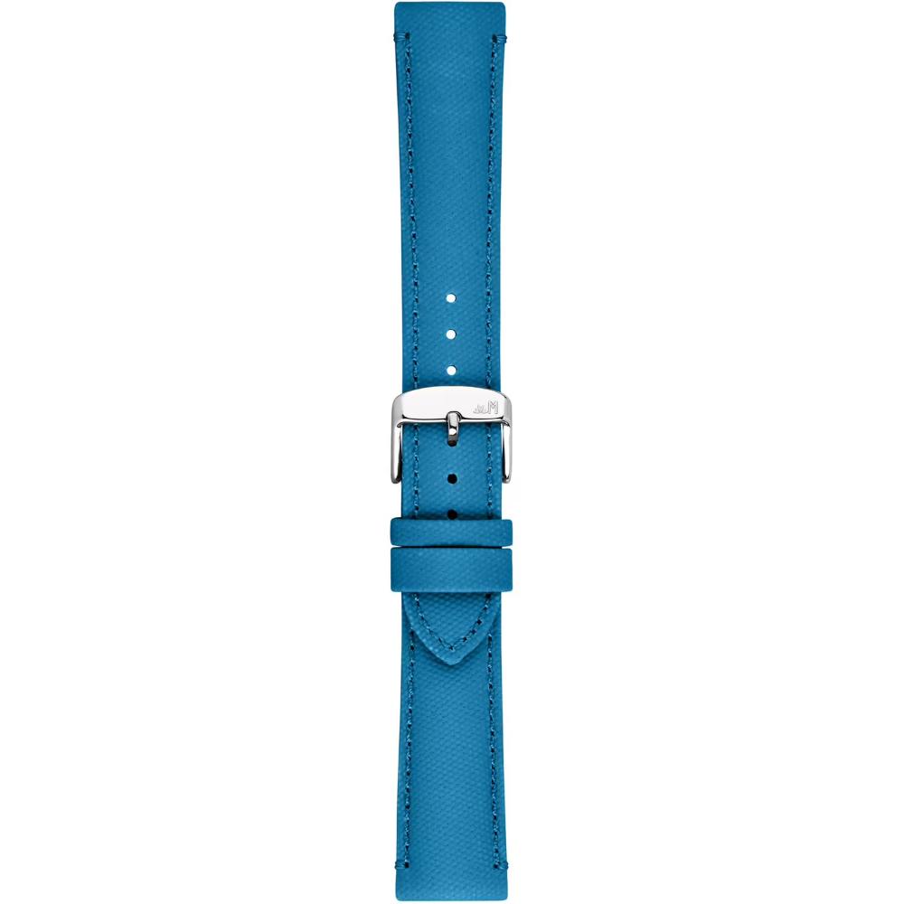 MORELLATO Ponza Water Resistant Watch Strap 18-16mm Light Blue Recycled Fabric Silver Buckle A01X6083E36166CR18