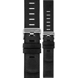 MORELLATO Bit Watch Strap 18mm Black Calf Leather Silver Hardware A01X6084E39019SB18 - 59350