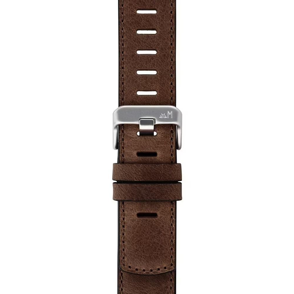 MORELLATO Bit Watch Strap 18mm Brown Calf Leather Silver Hardware A01X6084E39032SB18