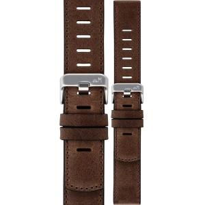 MORELLATO Bit Watch Strap 18mm Brown Calf Leather Silver Hardware A01X6084E39032SB18 - 59362