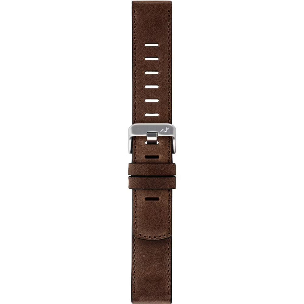 MORELLATO Bit Watch Strap 18mm Brown Calf Leather Silver Hardware A01X6084E39032SB18