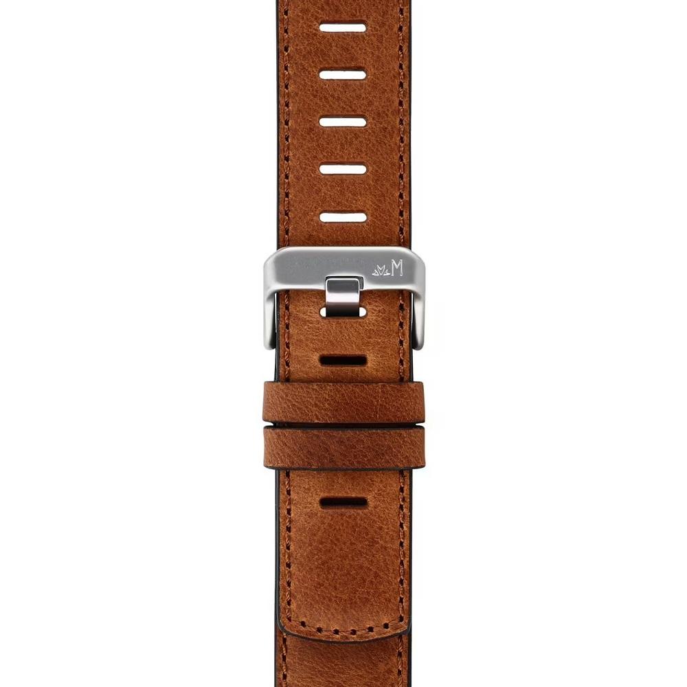 MORELLATO Bit Watch Strap 18mm Light Brown Calf Leather Silver Hardware A01X6084E39041SB18