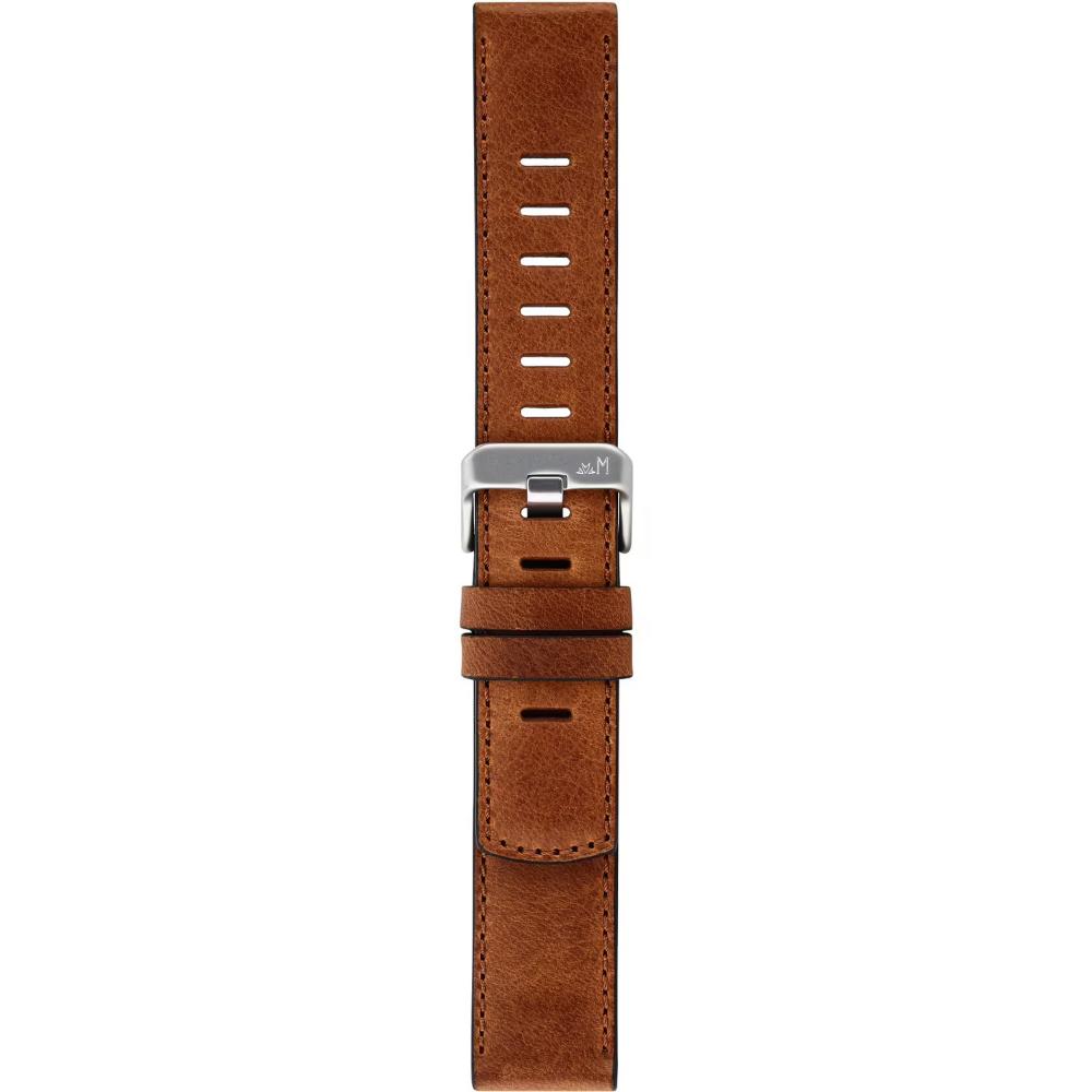 MORELLATO Bit Watch Strap 18mm Light Brown Calf Leather Silver Hardware A01X6084E39041SB18