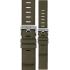 MORELLATO Bit Watch Strap 18mm Olive Green Coated Leather Silver Hardware A01X6084E39070SB18 - 0