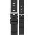 MORELLATO Bit Watch Strap 22mm Black Coated Leather Silver Hardware A01X6084E39119SB22 - 0