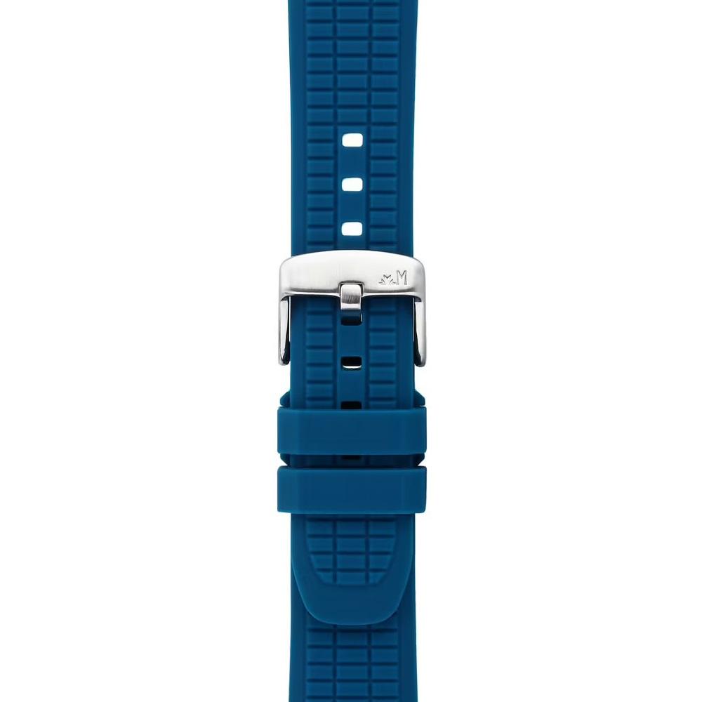 MORELLATO Tanaro Smartwatch Strap 22-20mm Blue Silicone Silver Hardware A01X6085187065ST22