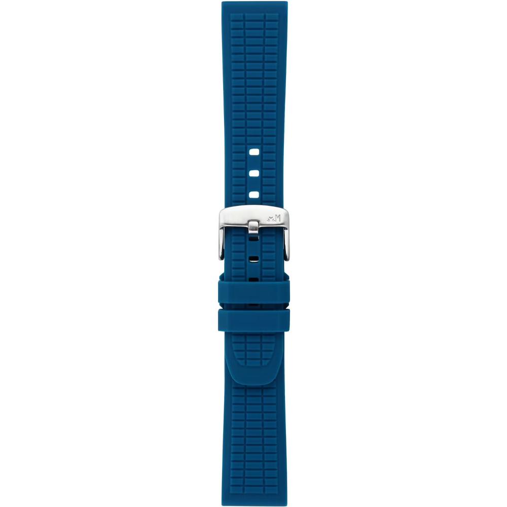 MORELLATO Tanaro Smartwatch Strap 22-20mm Blue Silicone Silver Hardware A01X6085187065ST22
