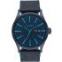 NIXON The Sentry Three Hands 42mm Gray Stainless Steel Blue Leather Strap A105-2244-00 - 0