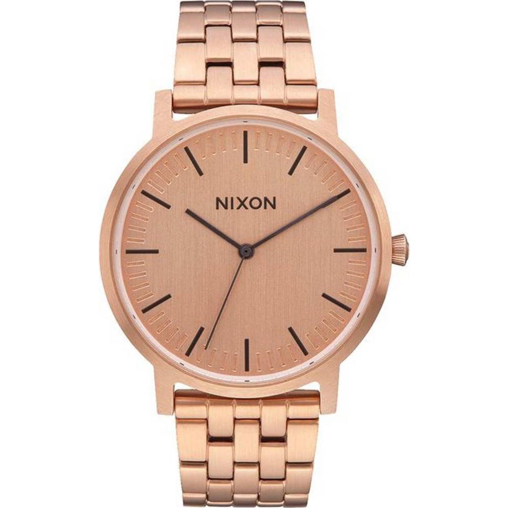 NIXON The Porter Three Hands 40mm Rose Gold Stainless Steel Bracelet A1057-897-00