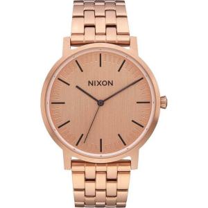 NIXON The Porter Three Hands 40mm Rose Gold Stainless Steel Bracelet A1057-897-00 - 4206