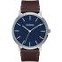 NIXON The Porter Three Hands 40mm Silver Stainless Steel Brown Leather Strap A1058-879-00 - 0
