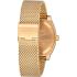 NIXON The Time Teller Milanese Three Hands 37mm Gold Stainless Steel Mesh Bracelet A1187-502-00 - 1