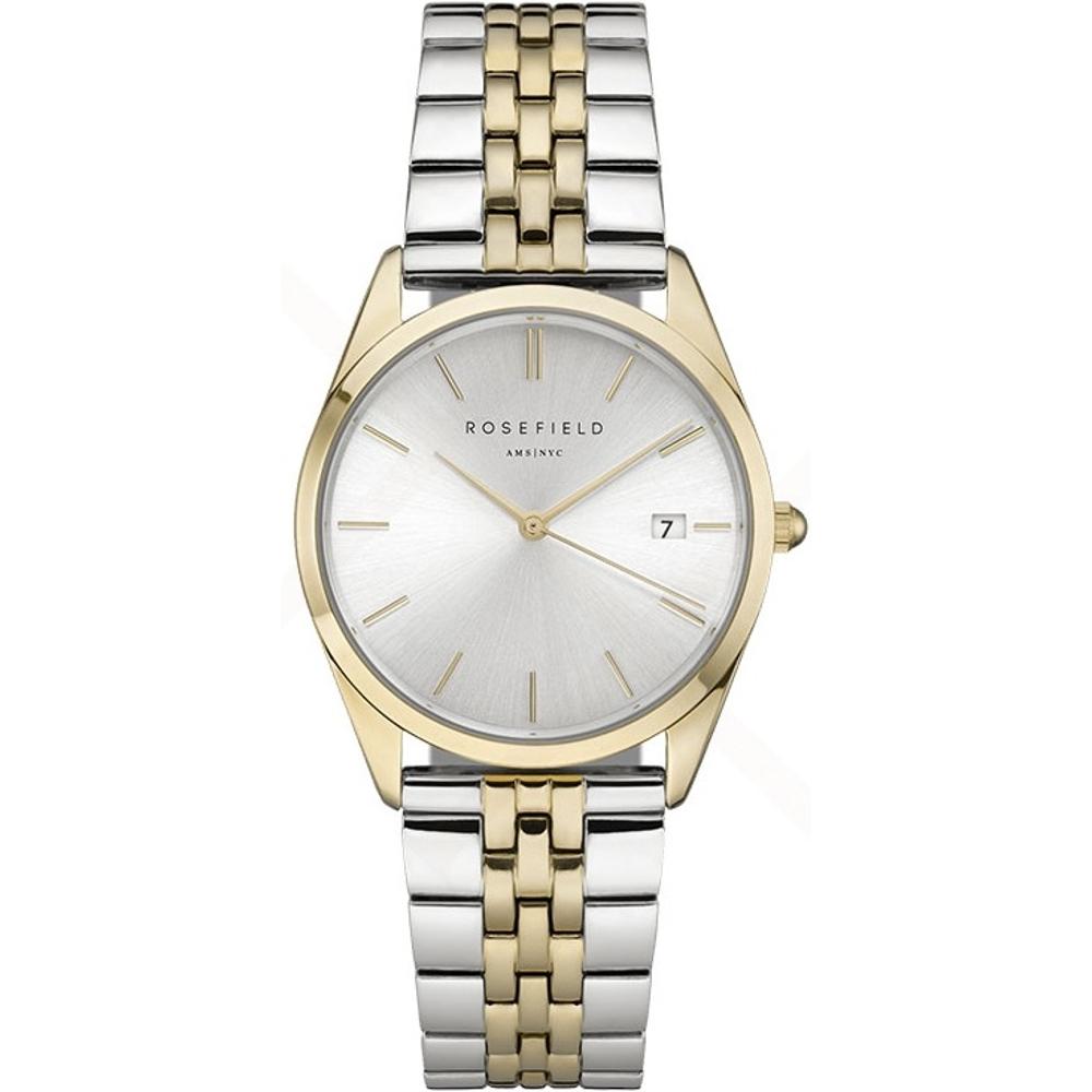 ROSEFIELD The Ace Silver Dial 33mm Two Tone Gold Stainless Steel Bracelet ACSGD-A01
