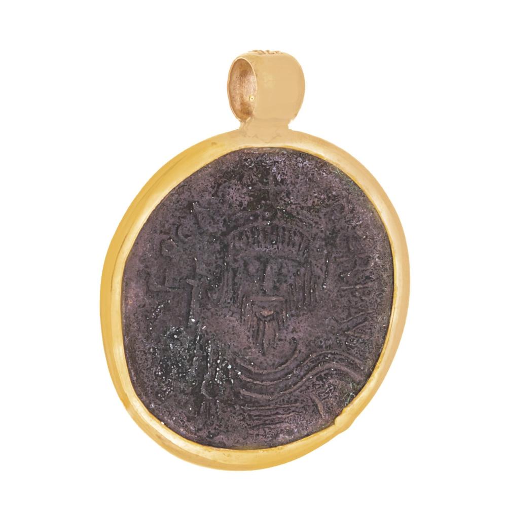 CHRISTIAN CHARMS Amulet Hand Made SENZIO Collection K9 Yellow Gold AG16.K9