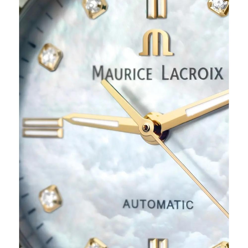 MAURICE LACROIX Aikon Automatic White Pearl with Diamonds Dial 35mm Bicolor Stainless Steel Bracelet AI6006-PVY13-170-1