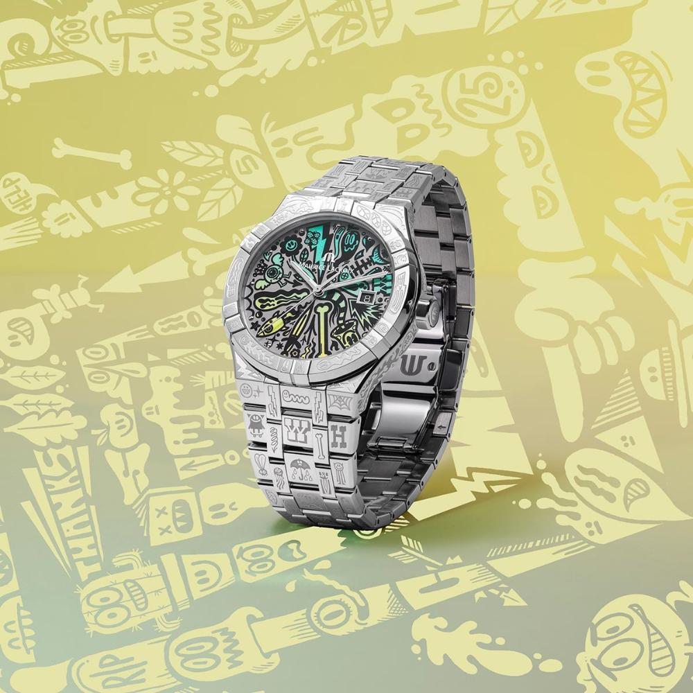 MAURICE LACROIX Aikon Automatic Wotto Limited Edition 42mm Silver Stainless Steel Bracelet AI6008-SS009-090-1 - 6