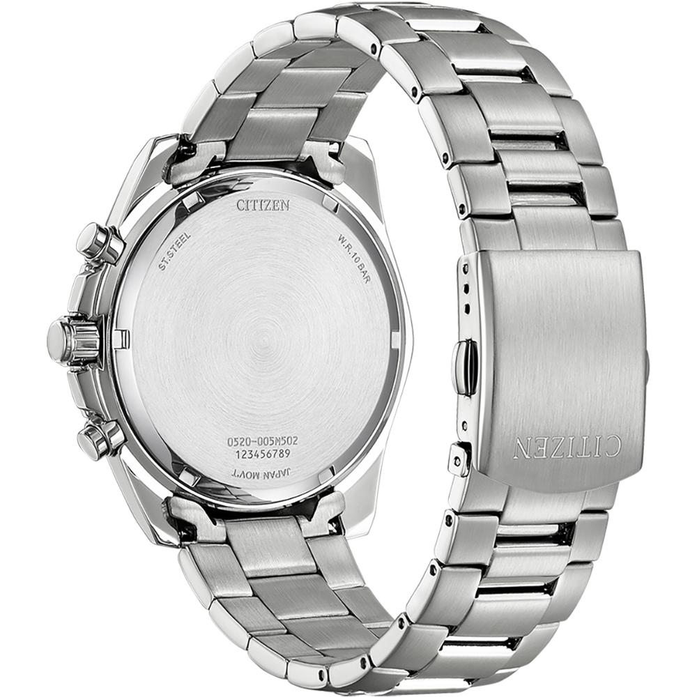 CITIZEN Chronograph Silver Dial 44mm Silver Stainless Steel Bracelet AN8200-50A