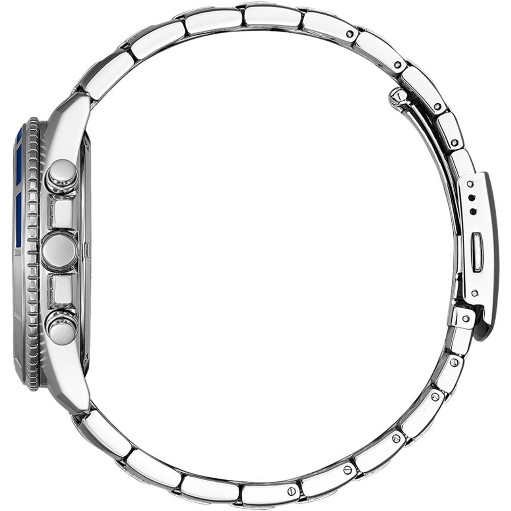 CITIZEN Chronograph Blue Dial 44mm Silver Stainless Steel Bracelet AN8201-57L