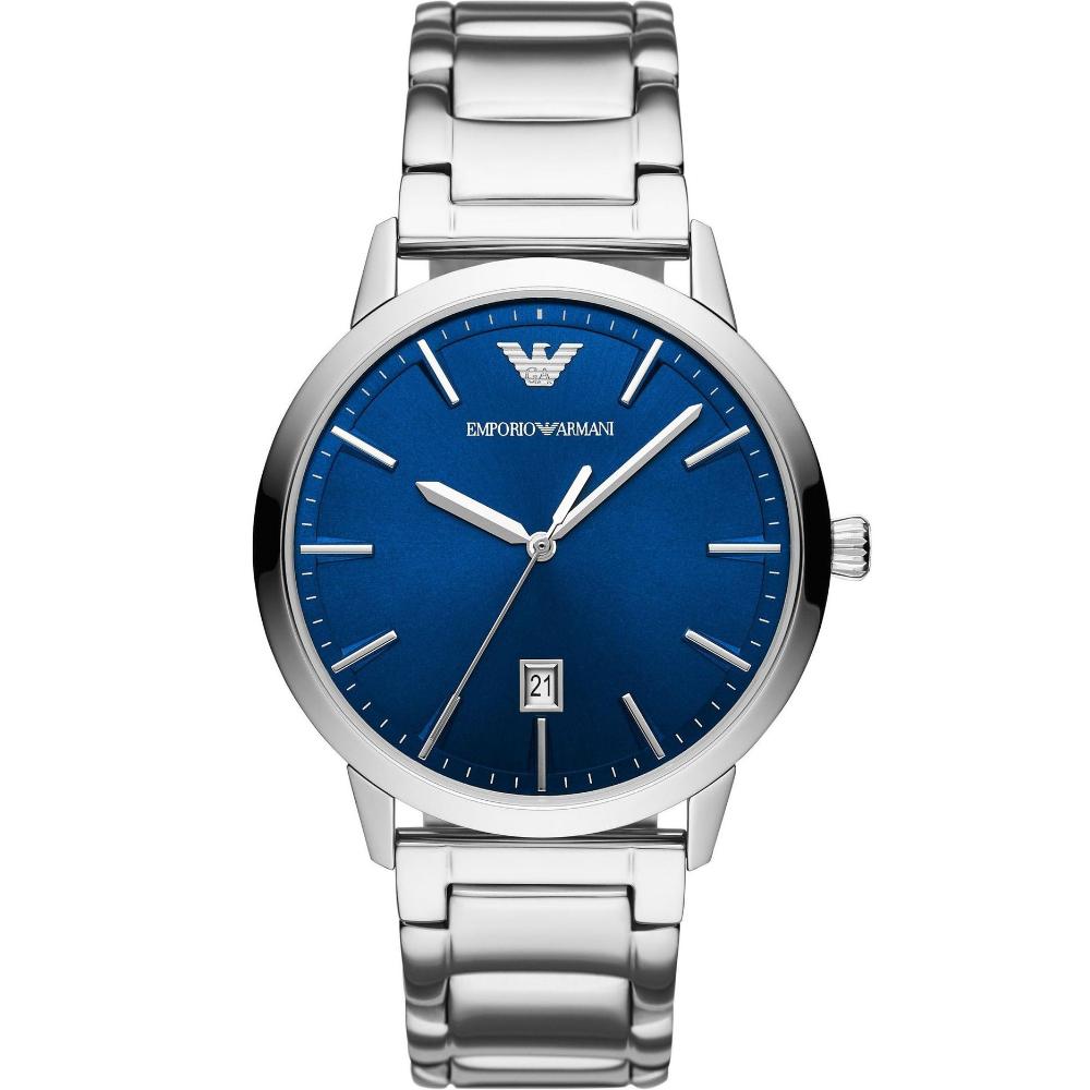 EMPORIO ARMANI Ruggero Blue Dial 43mm Silver Stainless Steel Bracelet AR11311