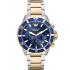 EMPORIO ARMANI Diver Chronograph Blue Dial 43mm Two Tone Gold Stainless Steel Bracelet AR11362 - 0