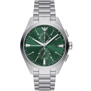EMPORIO ARMANI Claudio Chronograph 43mm Silver Stainless Steel Bracelet AR11480 - 28060