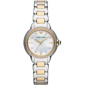 EMPORIO ARMANI Mia Crystals 32mm Silver & Gold Stainless Steel Bracelet AR11524 - 34649