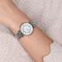 EMPORIO ARMANI Gianni T-Bar White Pearl Dial with Crystals 32mm Silver Stainless Steel Bracelet AR1908-5