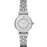 EMPORIO ARMANI Gianni T-Bar White Pearl Dial with Crystals 32mm Silver Stainless Steel Bracelet AR1908 - 0