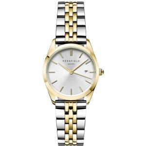 ROSEFIELD The Ace XS Silver Sunray 29mm Two Tone Gold Stainless Steel Bracelet ASDSSG-A16 - 5852