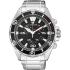 CITIZEN Eco-Drive Chronograph 45mm Silver Stainless Steel Bracelet AT2430-80E - 0