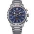 CITIZEN Eco-Drive Chronograph 43.5mm Silver Stainless Steel Bracelet AT2520-89L - 0