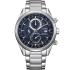 CITIZEN Eco-Drive Radio Controlled Multifunction Blue Dial 43mm Silver Stainless Steel Bracelet AT8260-85L - 0
