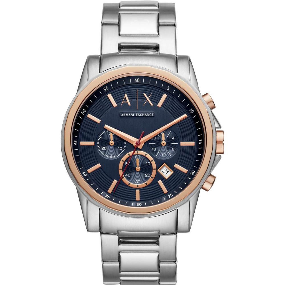 ARMANI EXCHANGE Outerbanks Chronograph 44mmTwo Tone Gold & Silver Stainless Steel Bracelet AX2516