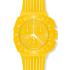 SWATCH Yellow Run Year-Round Chronograph 44mm Yellow Silicon Strap SUIJ400 - 0