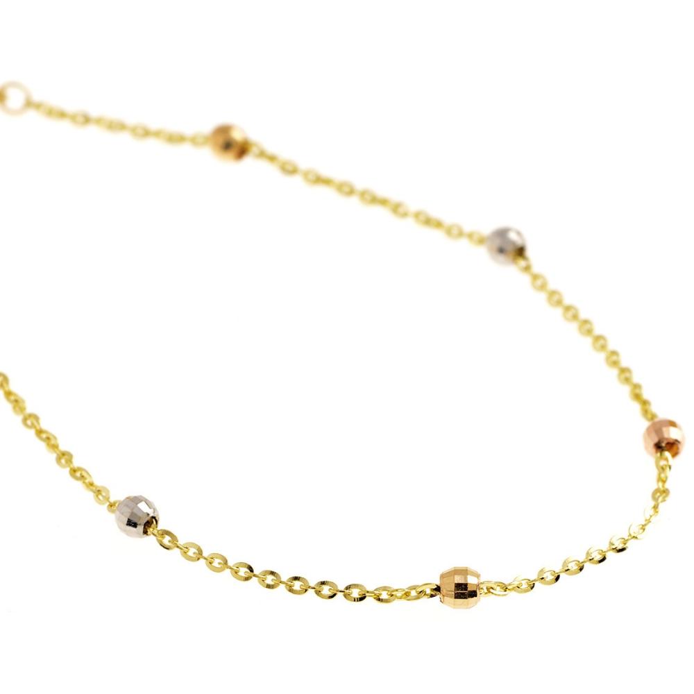 BRACELET SENZIO Collection 14K Yellow, White and Rose Gold B0046