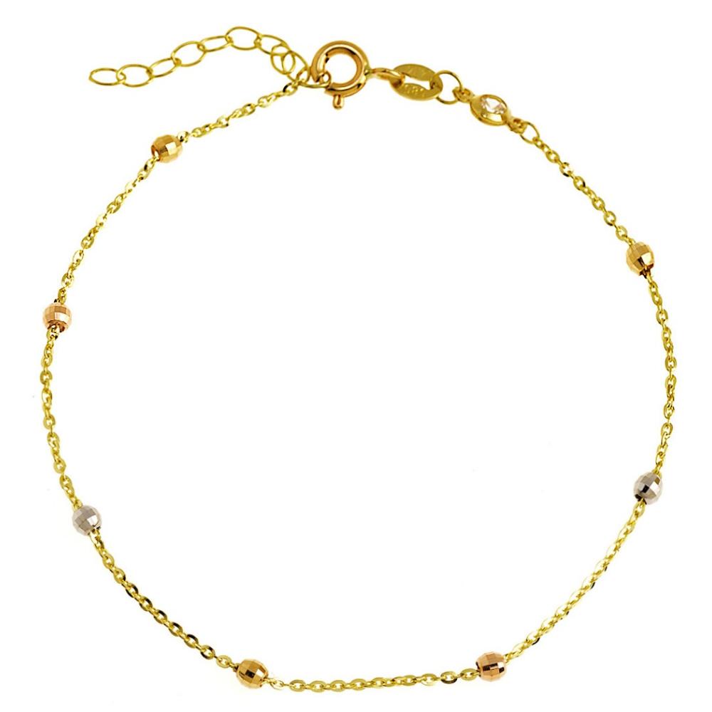 BRACELET SENZIO Collection 14K Yellow, White and Rose Gold B0046