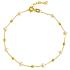 BRACELET SENZIO Collection K14 Yellow Gold with Pearls B0056 - 0