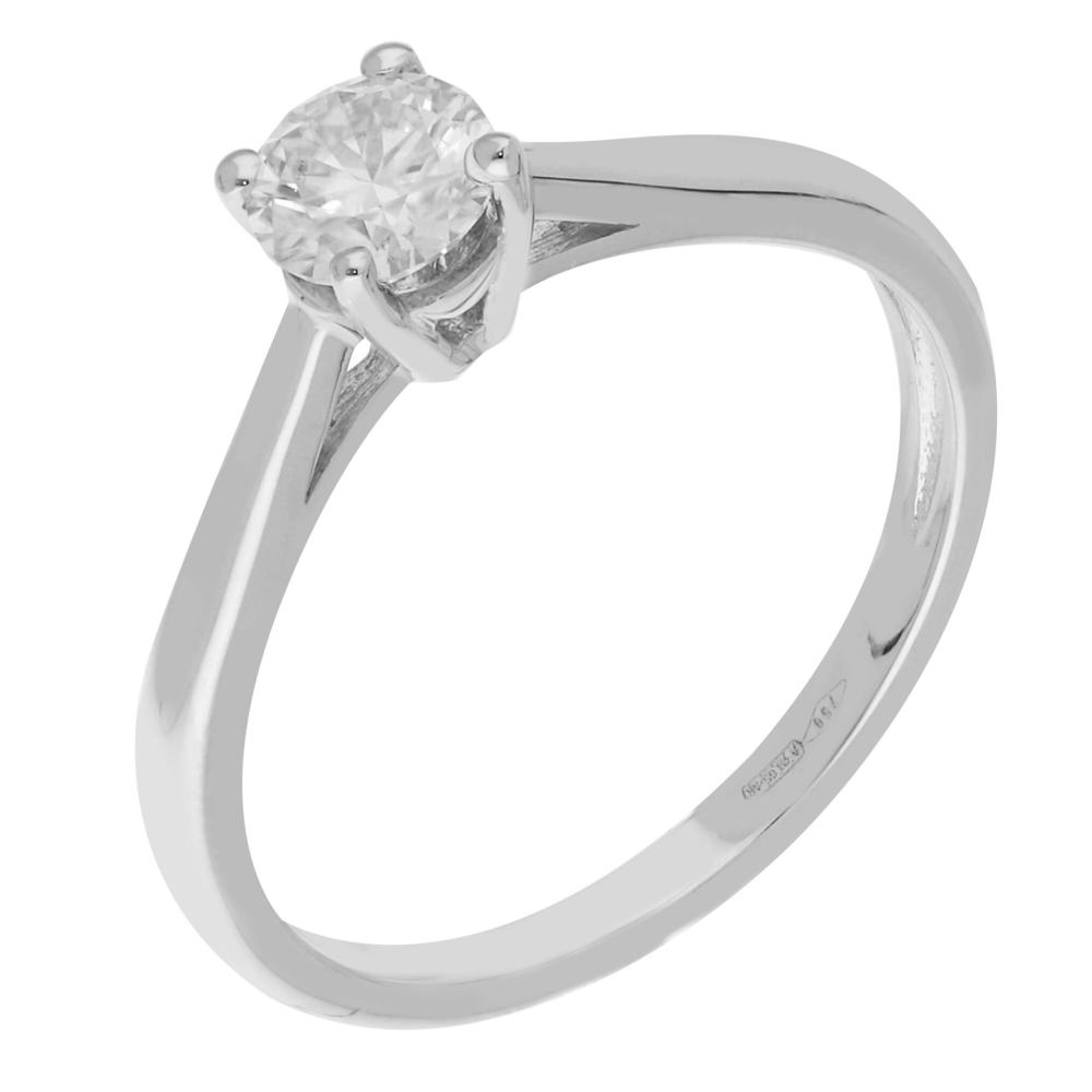 BRIZZLING RING Single Stone Silver 925° with Moissanite Diamonds BMR005.16