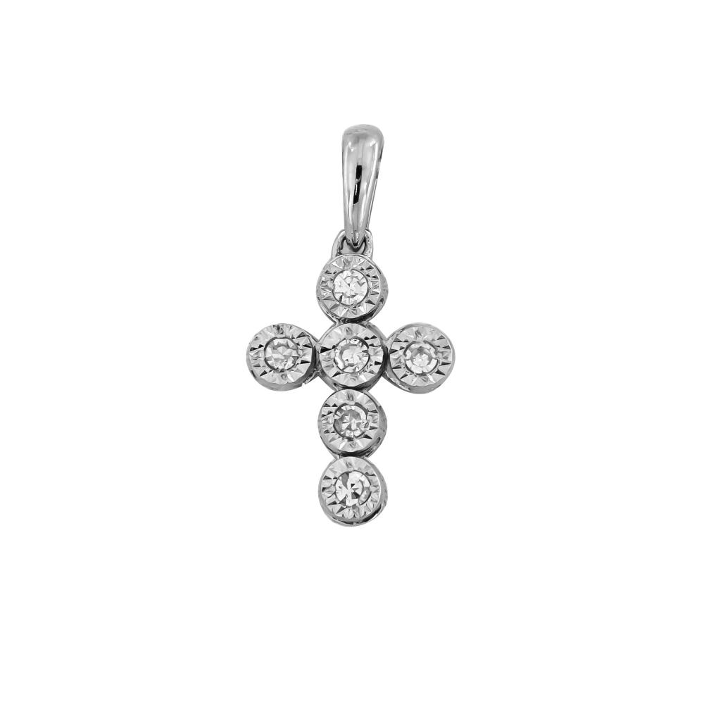 CROSS Women's White Gold K18 with 0.04 ct Diamonds BAI15150-003W