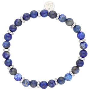 BRACELET Men's LISKA from Stainless Steel with Lapis Lazouli Stones BALI031BR-8LV - 55193