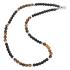 NECKLACE Men's LISKA from Stainless Steel with Tiger's Eye BALI048CL-T - 0