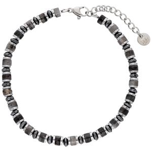 BRACELET Men's LISKA from Stainless Steel with Natural Stones BALI063BR - 55197