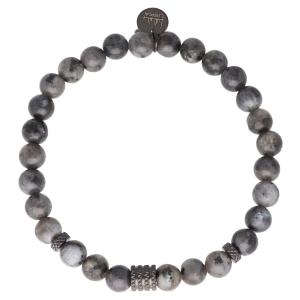 BRACELET Men's LISKA from Stainless Steel with Natural Stones BALI065BR - 55209