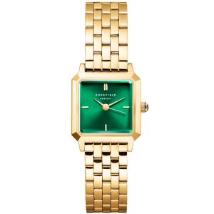 ROSEFIELD The Boxelle Green Emerald Sunray 19.5 x19.5mm Gold Stainless Steel Bracelet BEGSG-B05 - 55328