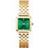 ROSEFIELD The Boxelle Green Emerald Sunray 19.5 x19.5mm Gold Stainless Steel Bracelet BEGSG-B05 - 0