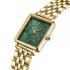 ROSEFIELD The Boxy XS Emerald Dial 22 x 24mm Gold Stainless Steel Bracelet BEGSG-Q050 - 1