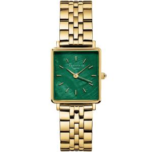 ROSEFIELD The Boxy XS Emerald Dial 22 x 24mm Gold Stainless Steel Bracelet BEGSG-Q050 - 39704